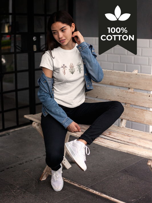 Three Flowers - Short Sleeve Tee